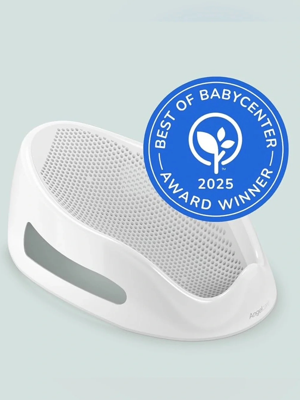 Angelcare White Baby Bath Support - Non-Slip Comfort Seat